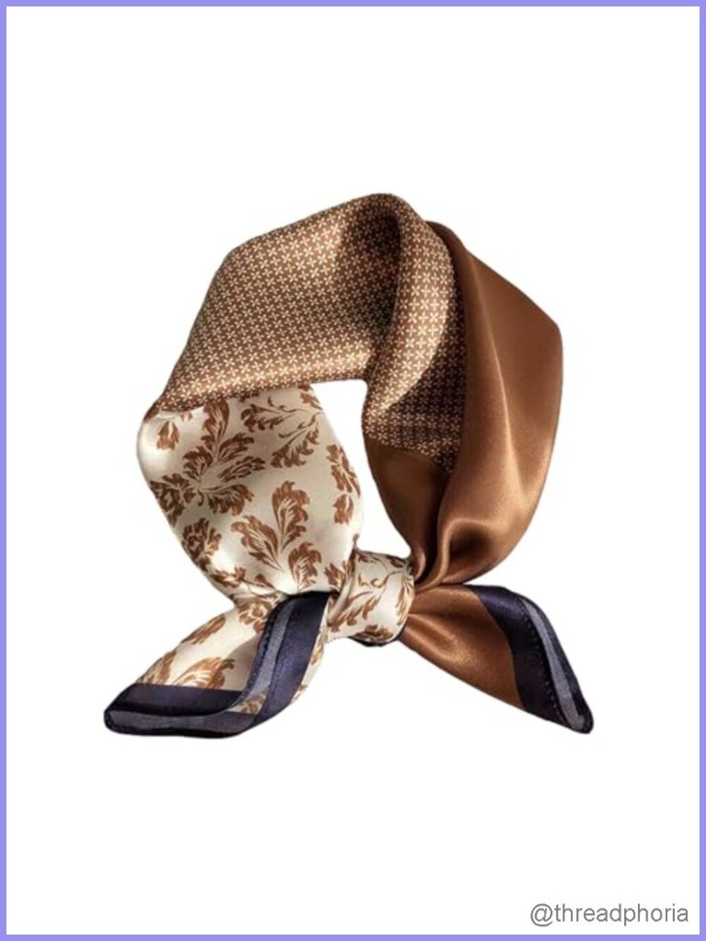 100% Mulberry Silk Square Scarf for Women 21x21